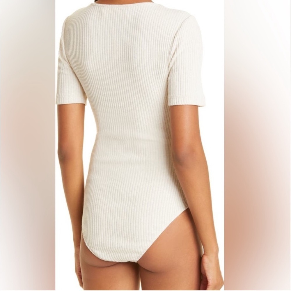 Mara Hoffman Marlowe Bodysuit in Cream size 4 - Picture 2 of 6